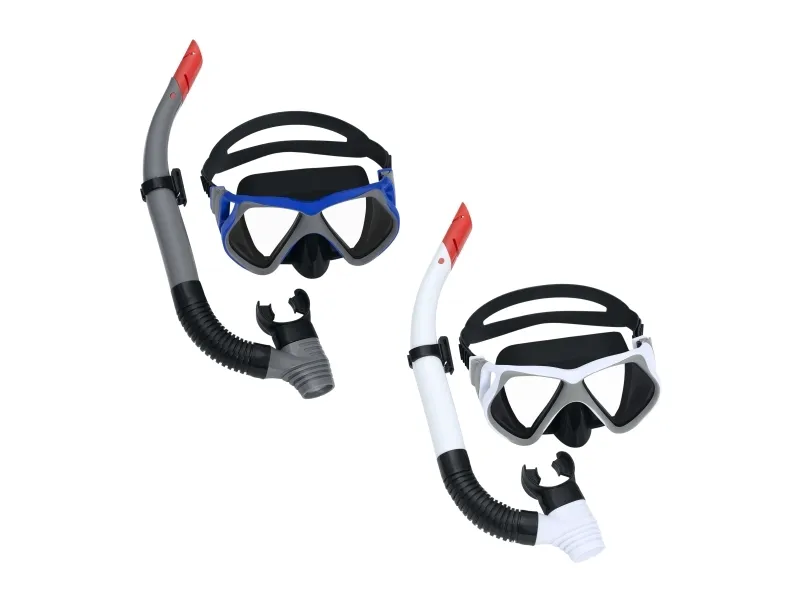 Bestway 24069 / 23, Voksen, Halv ansiktsmaske, Snorkling, Herdet glass, Assorterte farger, 14 år