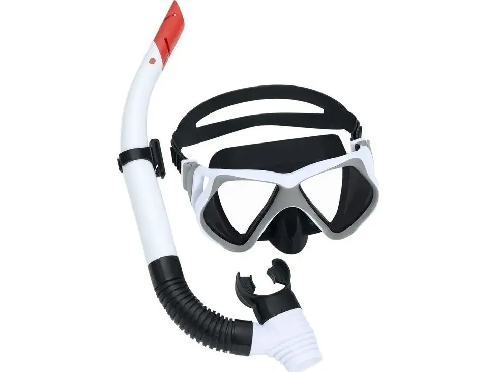 Bestway snorklesett hvit maske og rør 24069