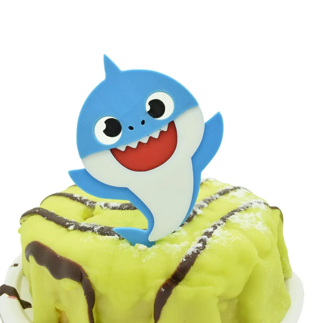 Baby hai kake topper dekorasjon