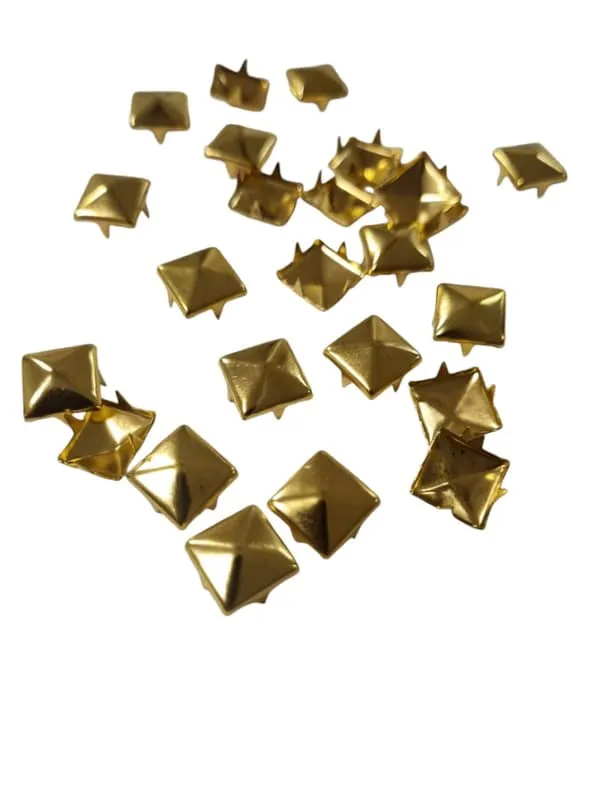 Gullfargede løse nagler Pyramid 100 stk
