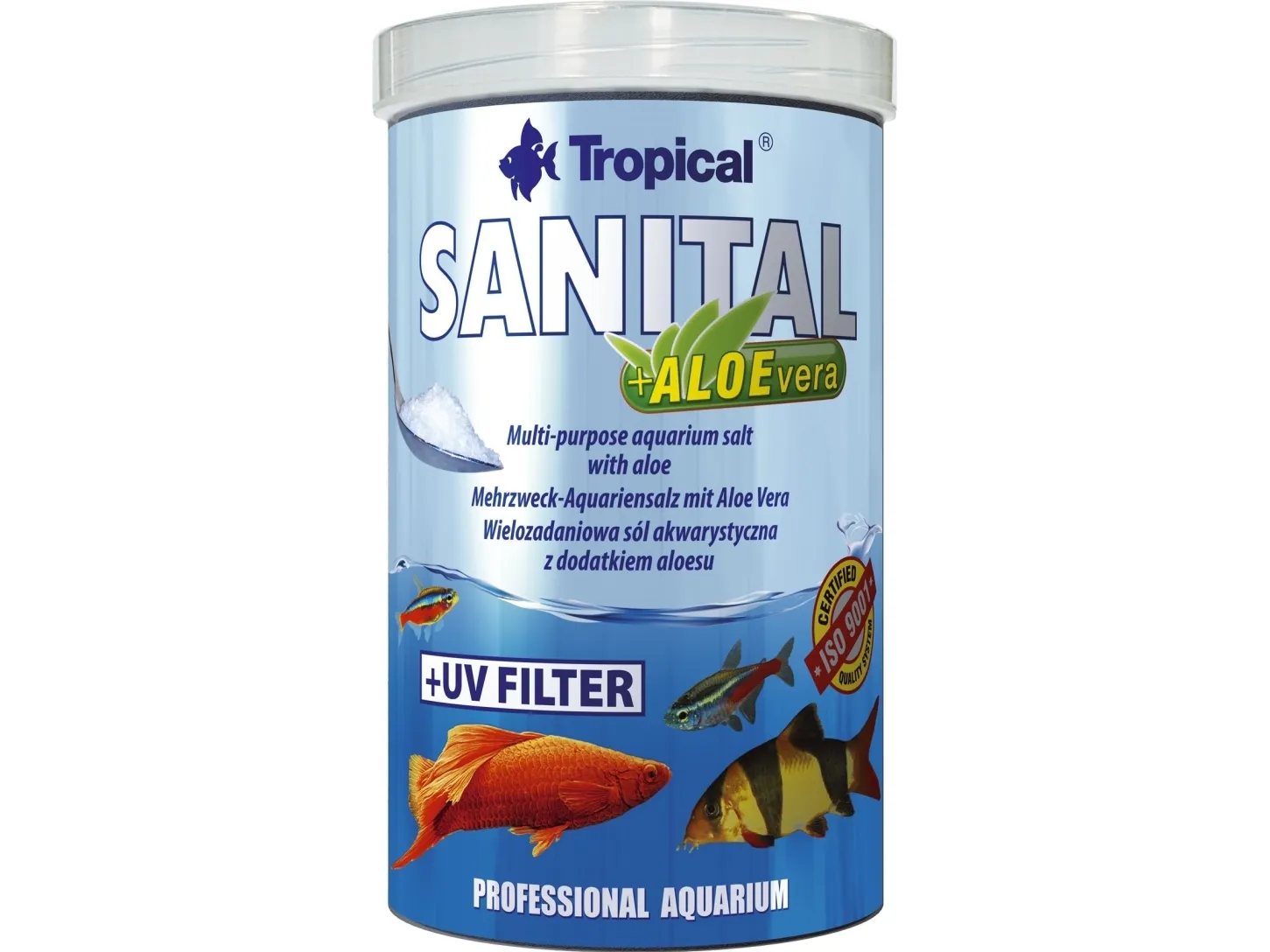 TROPICAL Sanital + Aloevera - akvariesalt - 120g