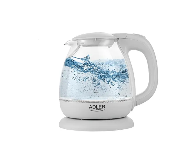 Adler AD 1283G, 1 L, 900 W, grå, glass, vannmåler