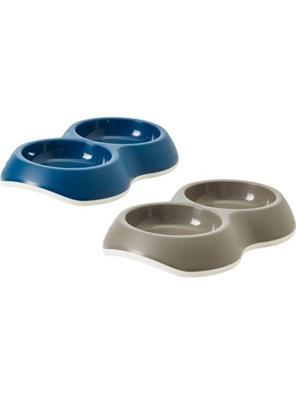Savic Delice 2x0.2 L Double Feeding Bowl Assorted Colours