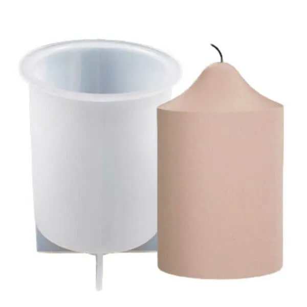Silikon lys form diy stearin lys sylinder