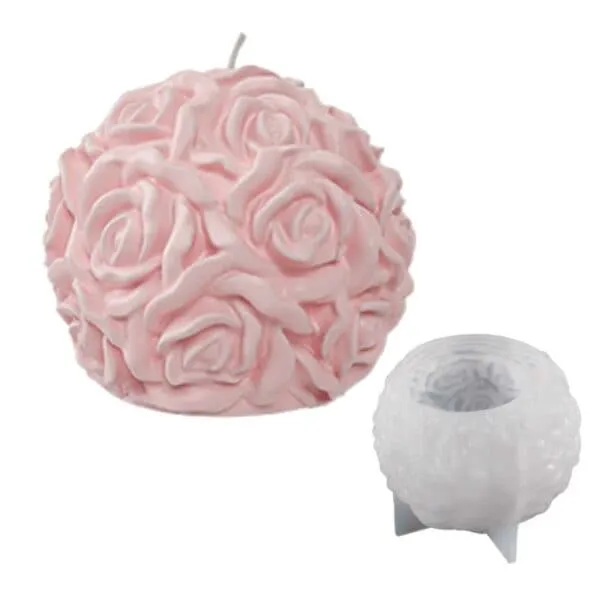 Silikon lysform diy stearinlys rose