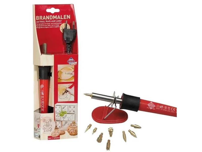 Merkekolbe med 9 fester Euro-plugg 230V/30W