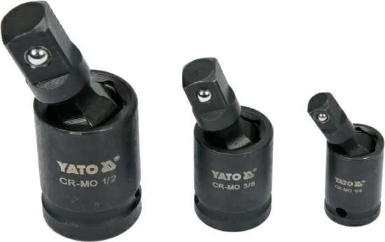 YATO impakt skjøtesett 1/4" 3/8" 1/2"
