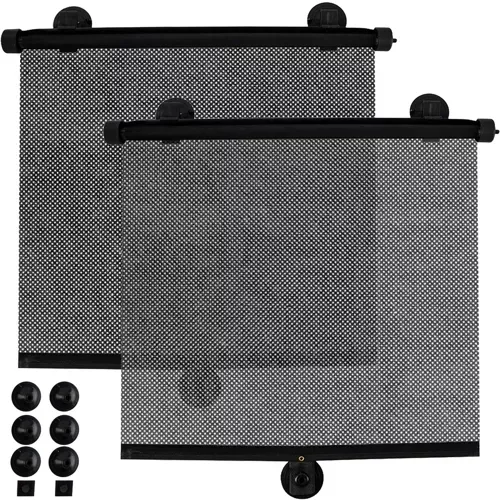 2-pakning - Solskjerm Rullegardin for Bil - 41x46 cm