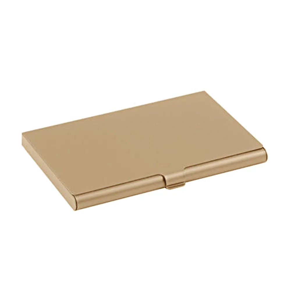 Glatt aluminiumskortholder - Beige - Lommebok