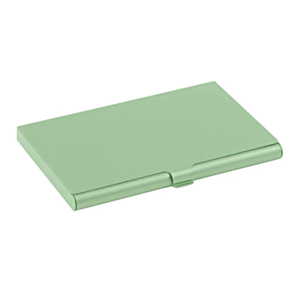 Glatt kortholder i aluminium - Lys grønn - Lommebok
