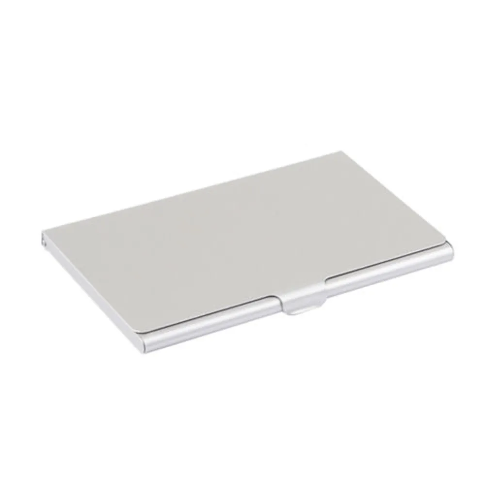 Glatt aluminiumskortholder - Sølv - Lommebok