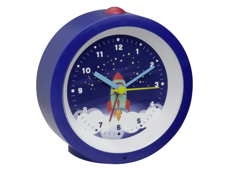 TFA-Dostmann 60.1033.06, Quartz vekkerklokke, Rund, Blå, Plast, 12 timers, Alarm
