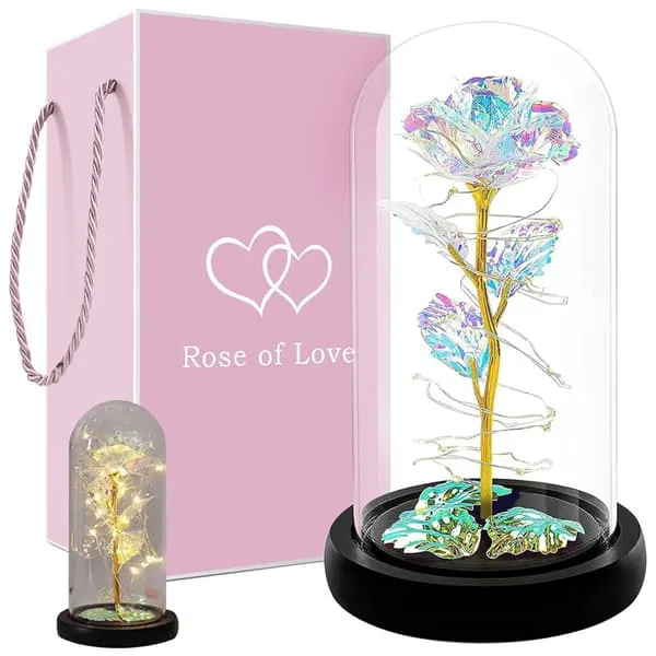 24k gullbelagt diamantrose i gaveemballasje Eternity Rose