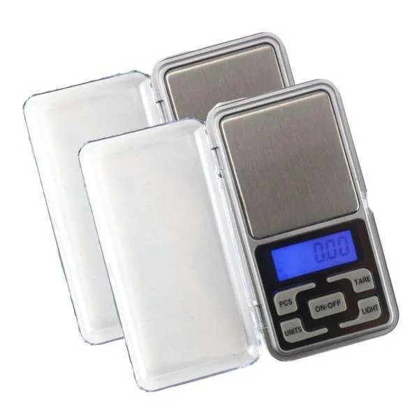 2 digitale vekter i lommeformat, lommevekt, smykkevekt 0,01-200g