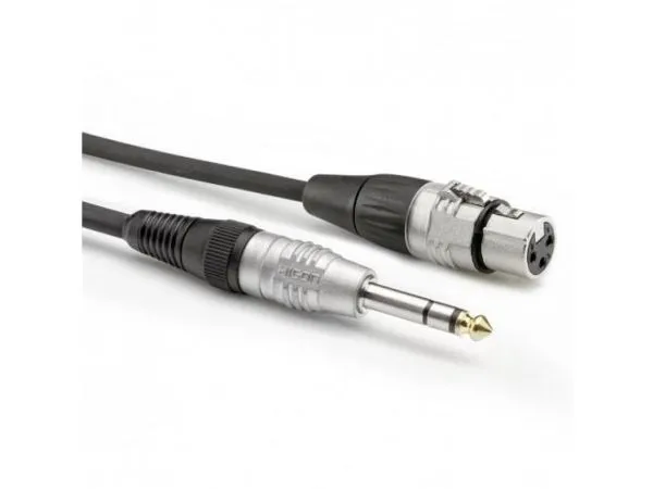 Sommer Cable HBP-XF6S-0060 lydadapterkabel [1x 6,3 mm jackplugg (stereo) - 1x XLR-hunn 3-polet] 0,60 m sort