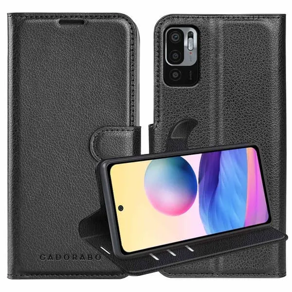 Deksel til Xiaomi RedMi NOTE 10 5G / POCO M3 PRO 5G Lommebokdeksel med magnetisk lukking, stativfunksjon og kortlomme