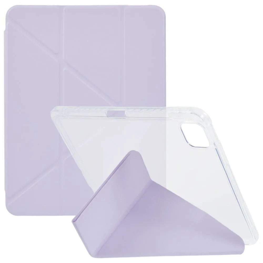 Tabletveske iPad Air 11 (2025) / (2024) / Air (2022) / (2020) / Pro 11 (2022) / (2021) / (2020) / (2018) , Origami-stativ, gjennomsiktig bakside, vega