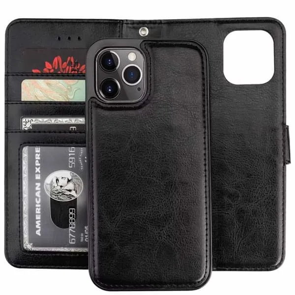 Magnetisk lommebok-etui iPhone 12 Pro – med spor og RFID-beskyttelse