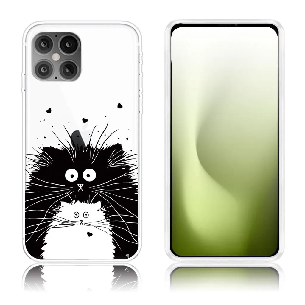 Deco iPhone 12 / 12 Pro Etui - To Katter