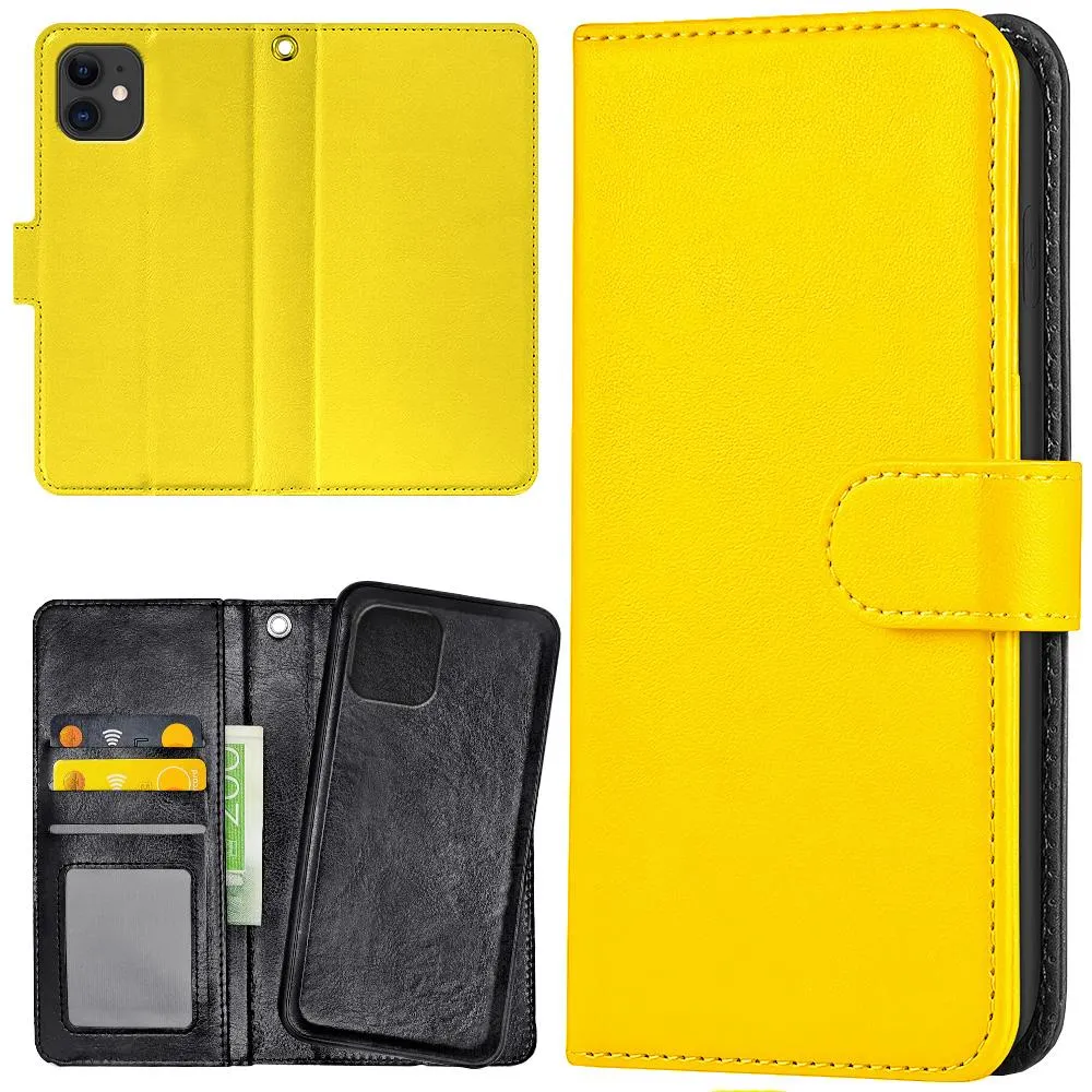 iPhone 12 Mini - Lommebok Deksel Gul