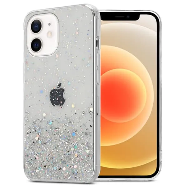 Deksel til iPhone 12 MINI med glitrende glitter