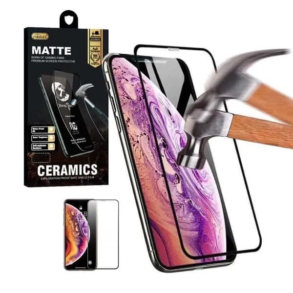 iPhone 12 Mini Screen Protector Matte keramisk herdet glass karbonfiber