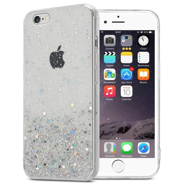 Deksel til iPhone 6 / 6S med glitrende glitter