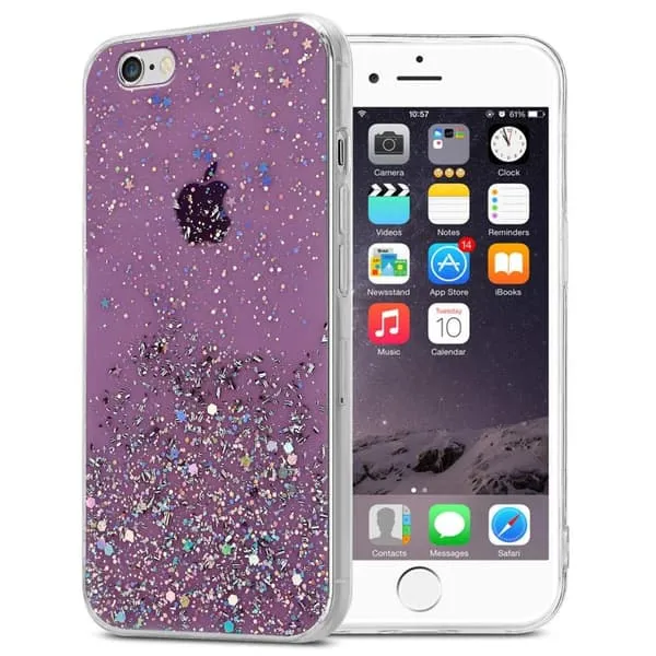 Deksel til iPhone 6 / 6S med glitrende glitter
