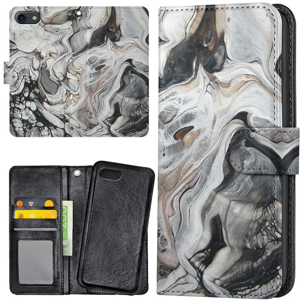 iPhone 7/8/SE - Lommebok Deksel Marmor