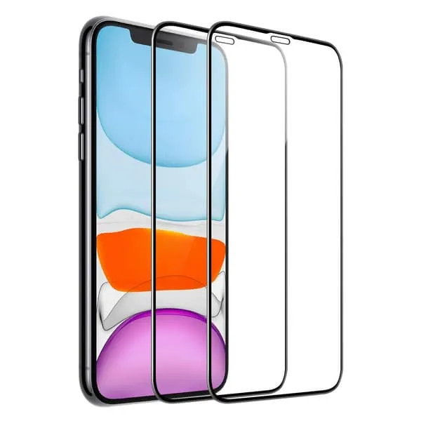 2-pakning iPhone XR herdet glass helskjermbeskytter