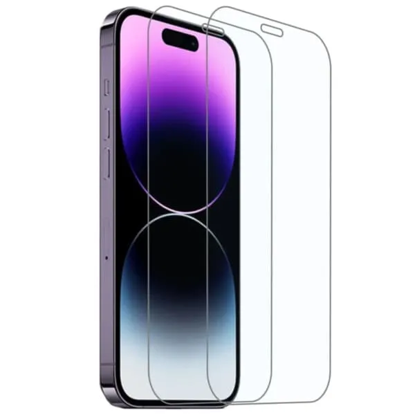 Omfattende 2-pack iPhone X Screen Protector HD Tempered Glass Display Cover