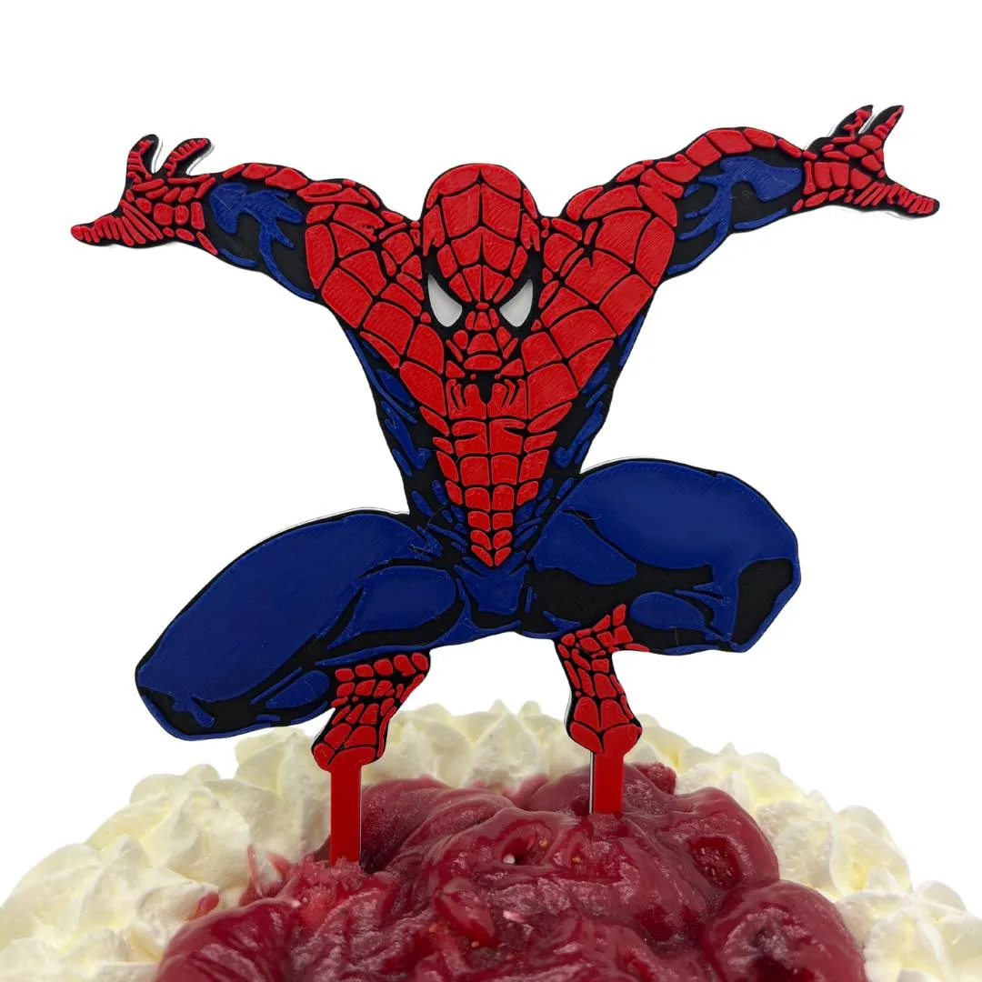 Spiderman festkake dekorasjon topper