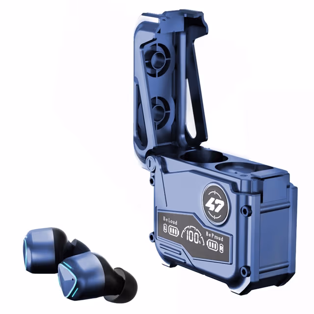 MK47 Mekanisk Gaming Bluetooth In-Ear Hodesett - Blå