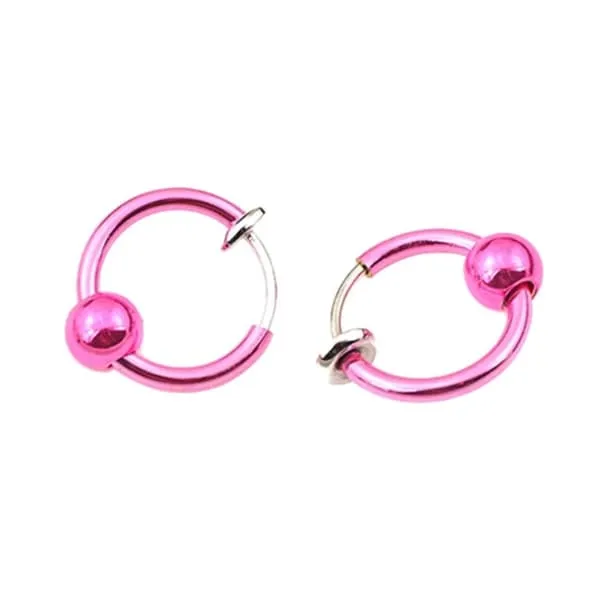 2-pack rosa utklipp av nese ring falsk piercing nese septum