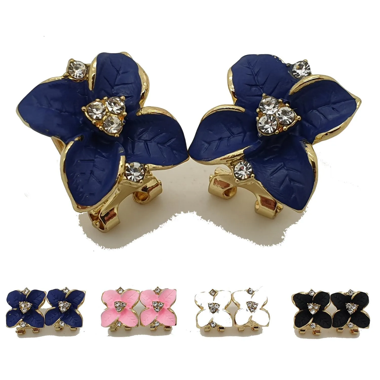 Øredobber topper studs koreansk stil blomst