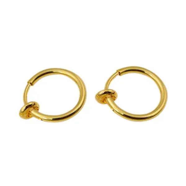 2-pack gull falske piercing ører leppe nese septum leppe