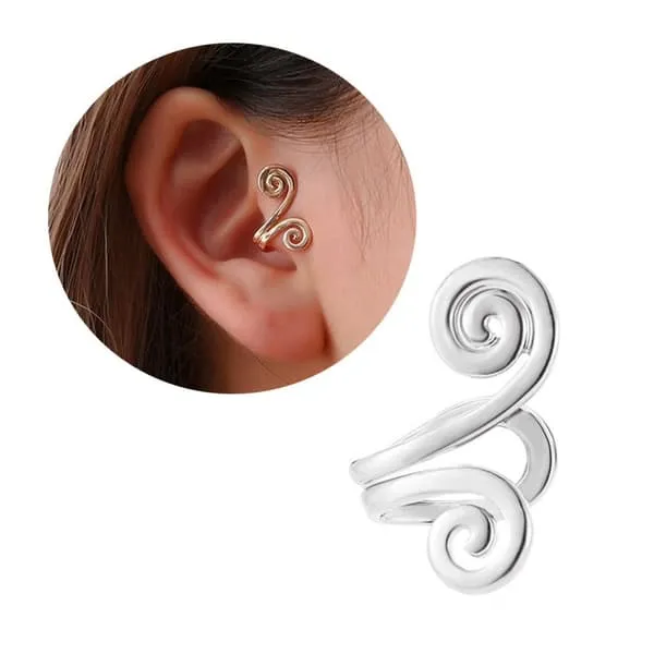 Falske helix tragus piercing ører ørepynt mansjett uten hull sølv