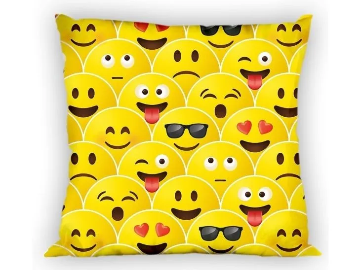 Smiley pudebetræk 40 x 40 cm