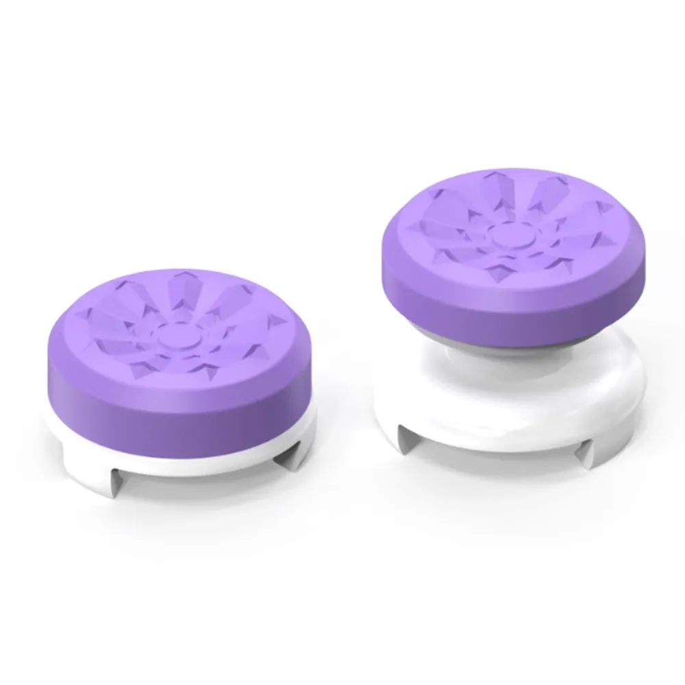 2 stk Tommelgrep Fingergrep kompatibel med Xbox 360 Series X Series S Switch Pro Joystick - Lilla