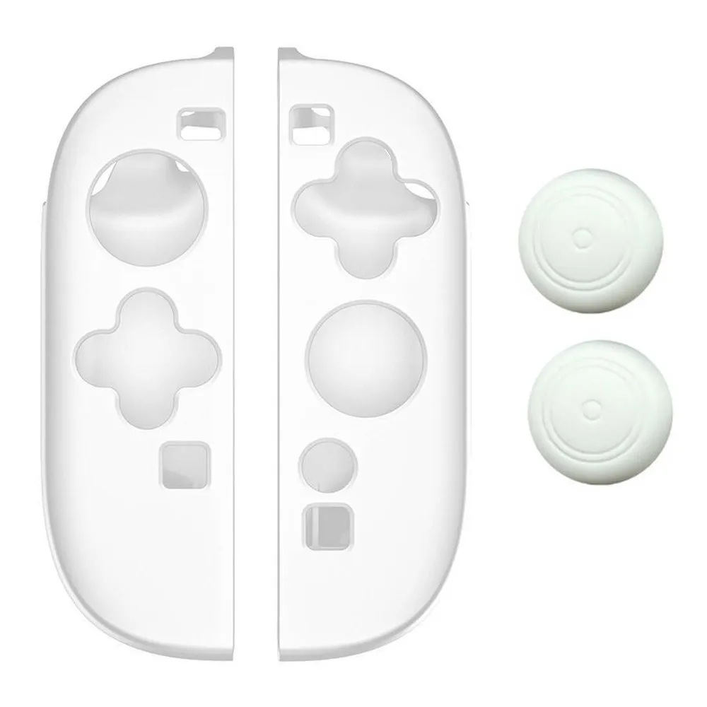 1 par kompatibelt med Nintendo Switch 2-kontrollerdeksel, beskyttelsesdeksel, 2 deksler - Hvit