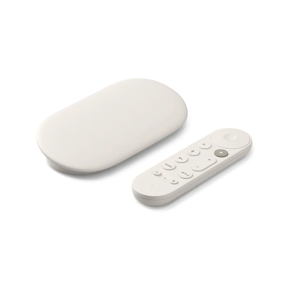 Google TV Streamer - AV-spiller - 4 GB RAM - 32 GB - 4K UHD (2160p) - 60 fps - HDR - porselen
