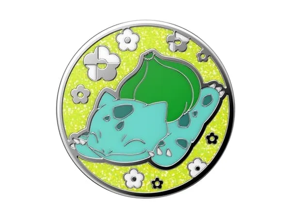 PopSockets Pokémon - Enamel Bulbasaur Nap, Grep, Flerfarget, Metall, Universell, 1 stykker, 38,8 mm