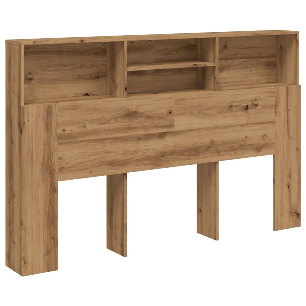 vidaXL Sengegavlskap håndverkseik 180x19x103,5 cm konstruert tre