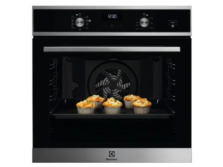 Electrolux EOF5H40BX, Medium, Elektrisk ovn, 65 l, 2090 W, 65 l, Vifteassistert