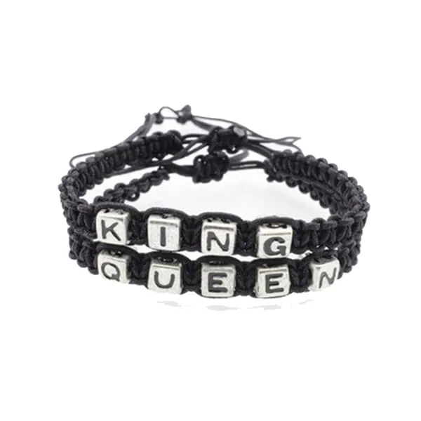2-pack king & amp; Dronning, søt armbånd for par!