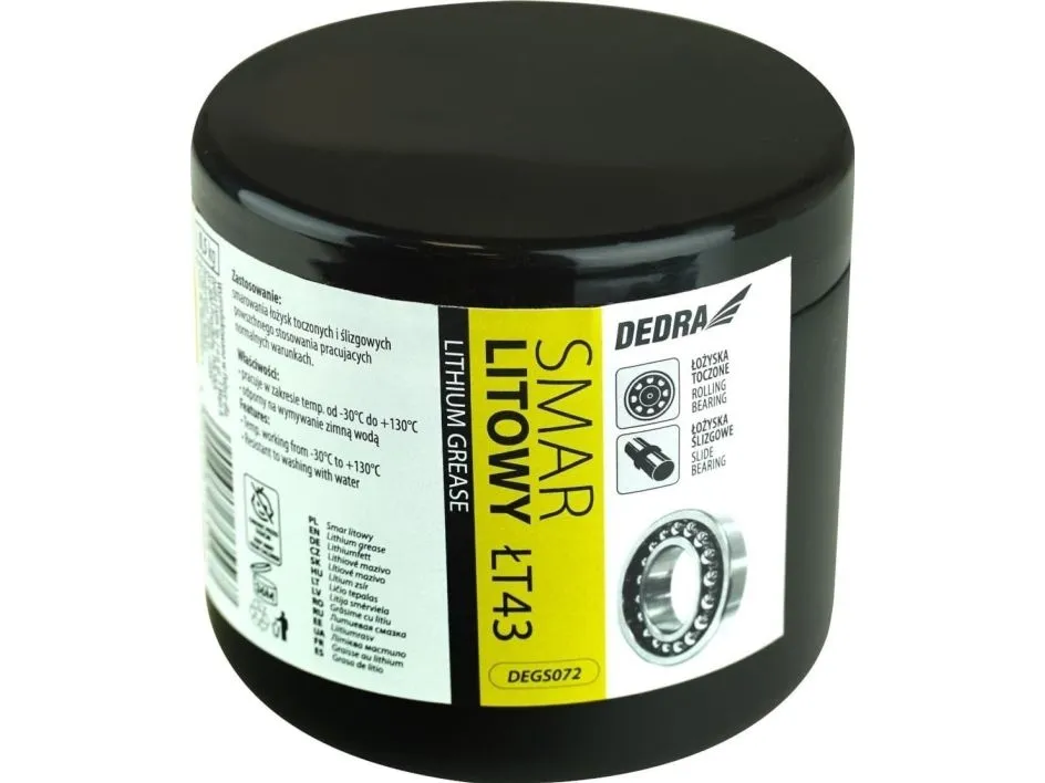 Dedra litiumsmør LT 43 0,5 kg eske (DEGS072)