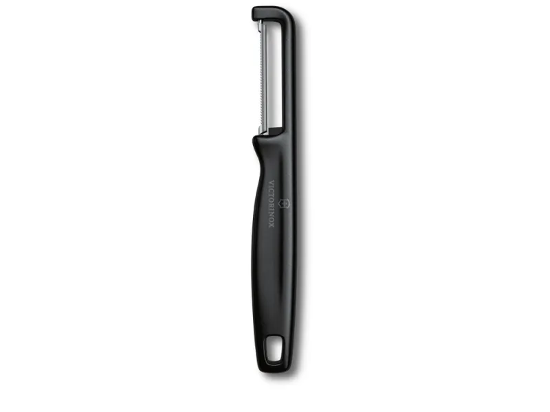 Victorinox Iota, Frukt og grønnsaker, Rett skreller, Sort, Polypropylen, Hengeløkke, 165 mm