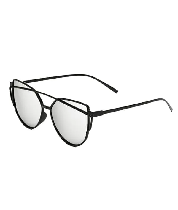 Retro solbriller Black Mirror Glass + Senile String