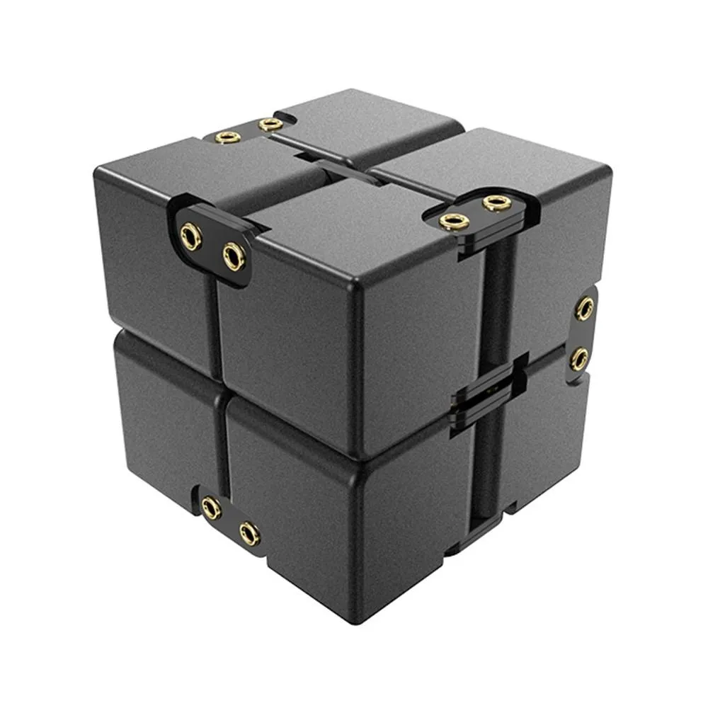 Fidget Toy Stress Relaxation Infinite Cube Flip Cube Svart