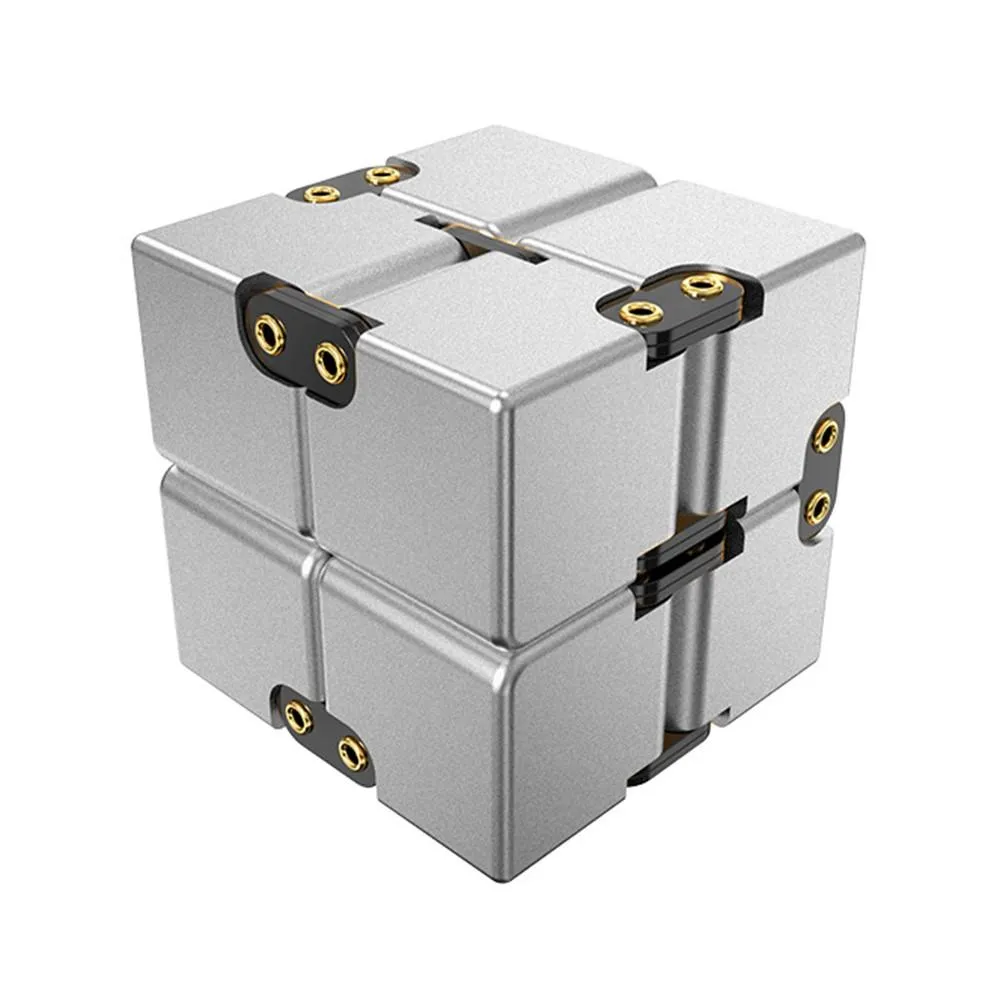 Fidget Toy Stress Relaxation Infinite Cube Flip Cube Sølv